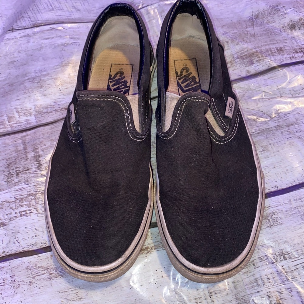 Black slip on vans